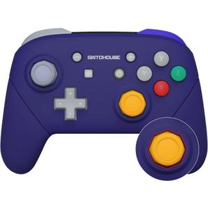 EXtremeRate Classic SwitchCube Style Faceplate Backplate Handles Cover, Octagonal Gated Sticks Design DIY Replacement Grip Housing Shell for Nintendo Switch Pro Controller - Controller NOT Included