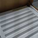 PAWLAND Wooden Freestanding Foldable Pet Gate for Dogs, 24 inch 3 Panels Step Over Fence, Dog Gate for The House, Doorway, Stairs, Extra Wide (White, 24" Height-3 Panels)