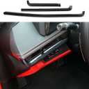 Carbon Fiber Interior Control Dashboard Cover Trims for Chevrolet Corvette C8 2020-2025 Decoration Accessories