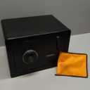 Small Safe Box, 0.5 Cubic Home Safe, Fingerprint Biometric Safe with Fireproof Waterproof Bag, Small Fireproof Safes for Home Money