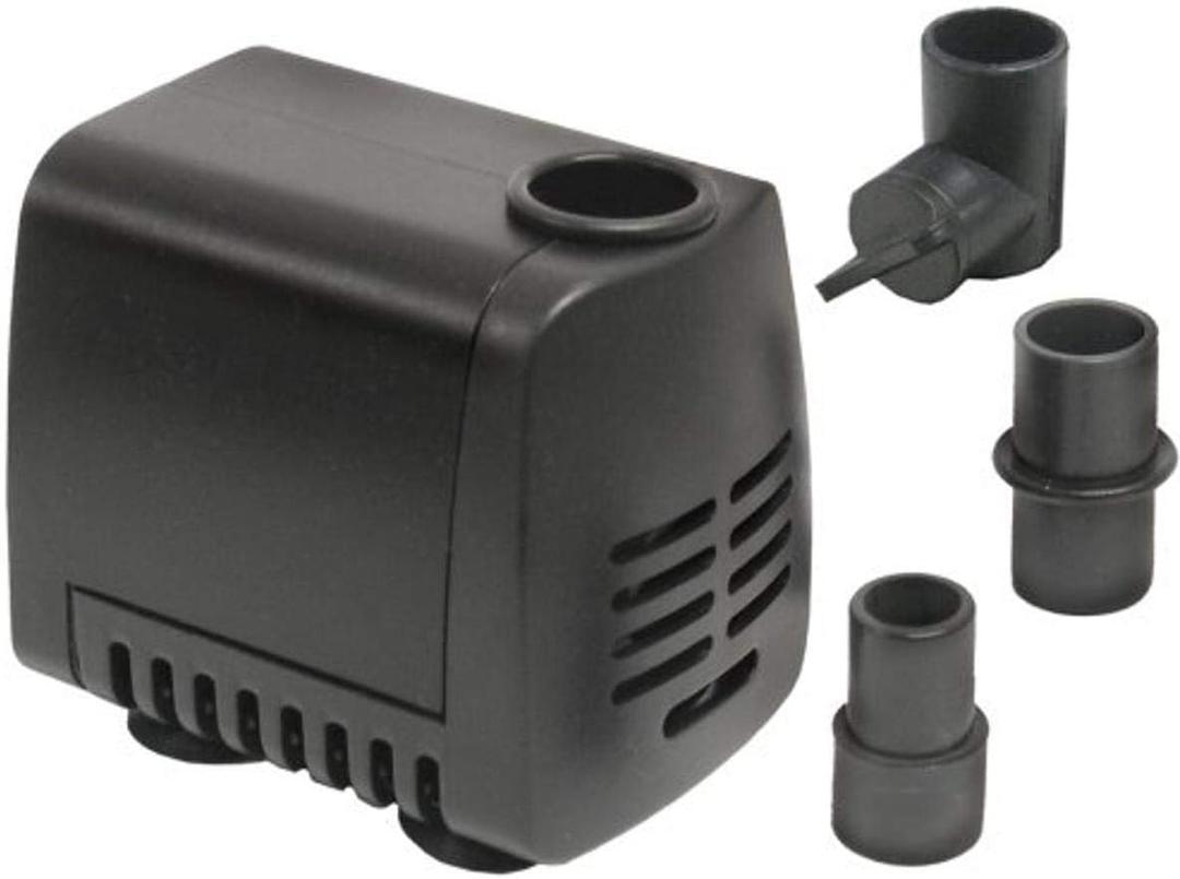 Beckett Corporation 160 GPH Submersible Pond Pump - Pump for Indoor/Outdoor Ponds, Fountains, Water Gardens, Aquariums, and Medium Waterfalls, 4.1' Max Fountain Height, Black