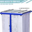 Adir Mobile Blueprint Holder - Adjustable Blue Print Storage Organizer and Construction Plan Holder – Plans Rack for Jobsite and Office (Without Blueprint Clamps)