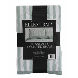Ellen Tracy Stripe Single Standard Quilted Sham 20x26 100%Polyester