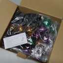 LED Outdoor String Lights 25Ft Orange Purple and Green Halloween Lights Outdoor with 27 Shatterproof LED Globe Bulbs, Connectable Halloween Decorations Lights for Home Patio Garden Christmas Party