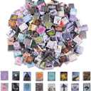 300 Pcs Mini Books Sets, Miniature Book Model for Anxiety Bookshelf, 1:12 Mini Dollhouse Accessories for DIY Creative Decorations