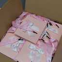 Kolldenn 50 Pcs Mini Gift Bags with Bow Ribbon 4''x2.7''x4.5'' Small Pink Paper Thank You Goodie Gift Bags Bulk with Handle for Baby Shower Wedding Party Favor Birthday Return Guests