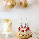 2 x Reusable Number Birthday Candle Holder Set - Birthday Cake Candle Holders Set, 09 Digital Cake Candle Holders, Silver Metal Number Cake Toppers for Holiday Celebrations and Birthday Parties (2 Sets)