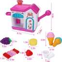 AugToy Bath Toys for Toddlers 3-5 Years, Ice Cream Foam Maker Bath Toys for Kids Ages 4-8, Bubble Pretend Cake Play Set Bathtub Water Toys Age 3 4 5 Year Old Girls Boys Holiday Birthday Gifts Idea