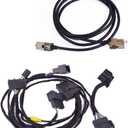 Sync 1 to Sync 3/Sync2 to Sync3 Upgraded Super Load Power Harness Adapter 4" to 8" PNP Fits for 2015-2020 Ford F-150 Edge Fusion Mustang USB Interface Module Adapter APIM Wire With 8 Wire Ties Kit