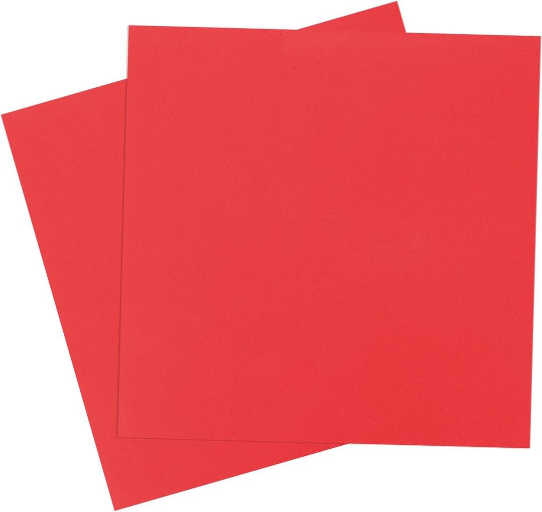 MECCANIXITY Foam Sheets Crafts 10x10 Inch 5mm EVA Craft Foam Paper Foam Sheets for Crafts Projects DIY Cosplay Modeling, Dark Red, 2 Sheets
