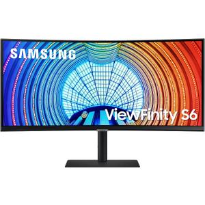 SAMSUNG Viewfinity S65UA Series 34-Inch Ultrawide QHD Curved Monitor, 100Hz, USB-C, HDR10 (1 Billion Colors), Height Adjustable Stand, TUV-certified Intelligent Eye Care (LS34A654UBNXGO),Black