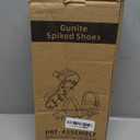 Epoxy Floor Spiked Shoes Fully Assembled Gunite Spiked Shoes with 3/4" Short Spikes for Garage Floor Epoxy, Overlays, Cover Installation, 1 Pair (Black, Large Size)