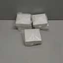 8 x VIVIDA 4" x 4" Vinyl Post Caps (8-Pack), Pyramid White PVC Fence Post Caps for Actual 4" x 4" Vinyl Fence, Deck, Mailbox