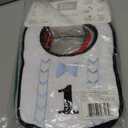 Hudson Baby Unisex Baby Cotton Terry Drooler Bibs with Fiber Filling, Holiday Boy Bow Tie, One Size