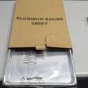 Baking Sheet Pan Set, Natural Aluminum Cookie Sheet, Large Thick Cookie Tray Pans for Baking, Roasting (2 Pack)