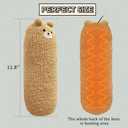 Heating Pad for Period Cramps & Menstrual Pain Relief, Cute Elephant Stuffed Animal Gift for Women Teen Girls Period Kit, Safe USB Powered Heat Pad for Car Travel (Heating Bear Beige)