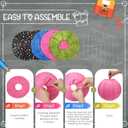 12 Pcs Chalkboard Brights Classroom Paper Lanterns 10 Inch Classroom Hanging Decoration Multi Color Brights Round Paper Lantern for Home Wall Supplies Birthday Party Decoration(Dot)