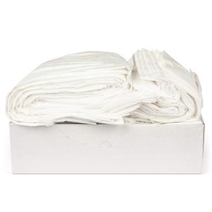 Aluf Plastics W36 20-30 Gallon White Trash Bags (Huge Pack of 200) 0.7 MIL - Garbage Bags for Commercial, Business, and Residential Spaces