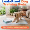 Best Pet Supplies XL (36 x 28 Inches) Puppy Pads 100 Count - Super Absorbent Dog Training Pads, Quick-Dry, Odor Control, Disposable Pee Pads, Leak-Proof Wee Wee Pads for Indoor Dogs Baby Blue