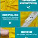 Hazmat Suit Disposable Coverall | Full Body Painters Suit in 7 Sizes with Multiple Specifications for Men & Women - X-Large, Yellow, 1