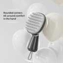 Scalp Massager and Exfoliator,Silicone Hair Head Scrubber with Long Handle for Hair Growth and Dandruff Removal,Shampoo Wet Brush and Hair Shower Comb (Black)