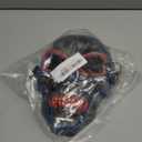 OceanWings Halloween Mask LED Light up Costumes Scary Mask for Party Supplies Favor (Blue Red-silver)
