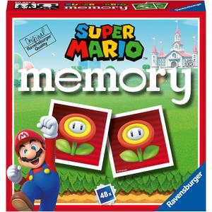 Ravensburger - Memory Super Mario, Board Game, Memory Game for Children 3 Years or Older, 48 Cards, 2 to 6 Players, Italian Version