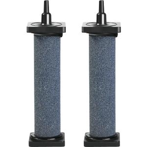 AQUANEAT Aquarium 5 inch Air Stone Cylindrical 2 Pack, Large Airstone, Aerator Bubble Diffuser, Air Pump Accessories for Aquariums, Hydroponic, Ponds and Fish Tanks