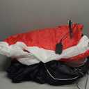 COMIN 4FT Christmas Inflatables Decorations Outdoor Blow Up Santa Claus Inflatable with Built-in LEDs for Yard Lawn Garden