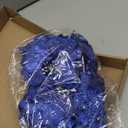 Christmas Poinsettia Artificial Flowers Decorations 5.5" Christmas Tree Wreaths Garland Decoration 12 Pcs Glitter Flowers Picks Decor for Xmas Wedding Party Ornaments (Royal Blue)