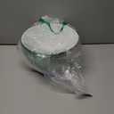 CWI 2 Popcorn Bowls for Family Movie Night - Round White Popcorn Buckets with Black Touches for Party and Camping - Classic White with Black Rim, Durable