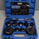 Orion Motor Tech Oil Filter Wrench Set, 10pc Oil Filter Socket Set, 3/8" Drive Metric Oil Filter Cap Wrench Removal Tool Kit, Low Profile Oil Filter Socket Set Compatible with Toyota VW BMW Mercedes