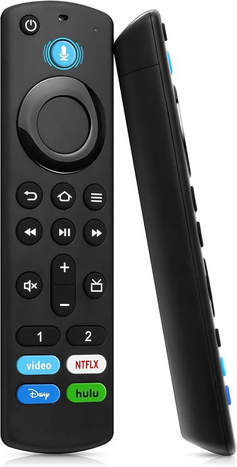 Voice Remote Replacement for All FireSeries, TV Stick/Cube, Compatible with AMZ Stick (2nd/3rd Gen) 4K Max/4K/Stick Lite/Stick HD, Hisense, TCL, Omni Series, Insignia/Toshiba/Pioneer Smart TV