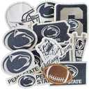 Pennsylvania Lions Iron on Patches, Football Patches for Jeans, T-Shirts, Backpacks, Hats, Sew On for More-13PCS