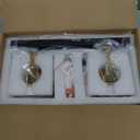 Modern Bathroom Vanity Light 2-Lights Black Gold Crystal Bathroom Wall Light Vanity Light Fixtures12.59-inch Modern Minimalist Design