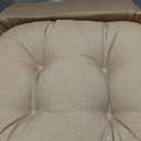 Klear Vu Solarium Rocking Chair Cushion Set, Assembled in The USA, for Indoor & Outdoor Use, Patio, Living Room, or Nursery, 2-Piece Set, 19"x19" Seat and 21"x18" Seatback, 02 Husk Birch