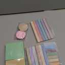 Lincia Book Annotation Kit Including 1200 Sheets Transparent Sticky Notes Index Tabs and 12 Pcs Aesthetic Pastel Cute Highlighter Set Assorted Color Clear Sticky Tabs for School Office