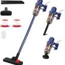 EFSHREE Vacuum Cleaner, Corded Stick Handheld Vacuums 17KPA Powerful Suction 600W Motor, Lightweight Vacuum Cleaners for Pet Hair Floor & Carpet (Navy)