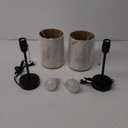 Dott Arts Bedside Lamps for Bedrooms Set of 2, Table Lamps for Nightstand with 3 Color Modes 2700K-5000K, AC Outlet, Nightstand Lamp Night Lamp for Living Room/Reading Room