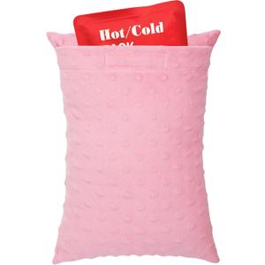 Hysterectomy Pillow Pocket Tummy Pillows, Hysterectomy Recovery Gifts, Ice Pack Not Included, Small Portable Abdominal Cushion After Surgery Post C-Section Women Minky Dot Coral
