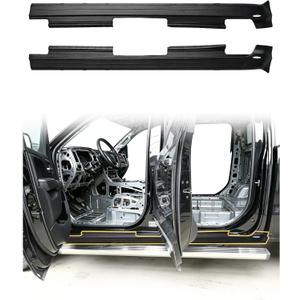 Mountainpeak 2pcs Trail Armor Rocker Panel Cover Fit for 2009-2018 Dodge Ram 1500 2500 3500 Crew Cab 4 Door Rust Side Body Panel