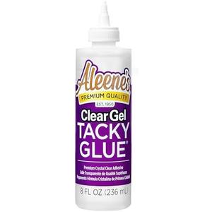 Aleene's Clear Gel Tacky Glue for Crafts, Nontoxic, Applies and Dries Clear, 8 fl oz