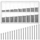 360 Pcs Watch Band Pins 6-23mm Watch Link Cotter Pin Assortment Stainless Steel Watch Bracelet Pin for Watchband Repair