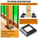 4 pcs 4x4 (Actual: 3.5"x3.5") Aluminum Deck Post Base Cover, for Railings, Stairs, Patios, Porches, Split Deck Post Skirt (Black)