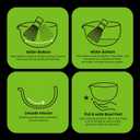 TEANAGOO Matcha Bowl with Spout, 2-PCS Ceramic Matcha Bowl and Whisk Holder (Chawan), 18 OZ/510ML White Bowl with Stand, Green Tea Traditional Ceremonial Accessories, Gift Set for Friend, Matcha Set