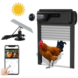 JustValue Automatic Chicken Door - Roller Door - Automatic Chicken Coop Door - Battery Operated Chicken Door - Chicken Coop - Chicken Run