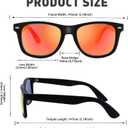 2 x Sunglasses Men, Square Polarized Sunglasses for Mens & Womens, Trendy Retro Sun Glasses Driving Fishing UV Protection