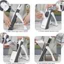 SupMaKin Upgrade Safe Mandoline Slicer, Multi Vegetable Chopper, Potato Slicer, Vegetables Slicer Onion Chopper Fry Cutter, Kitchen Chopping Artifact (GrayWhite)