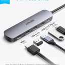 Anker USB C Hub, 5-in-1 USB Hub for Laptops, 4K HDMI USB-C Multiport Adapter with 90W Max Power Delivery, 3 USB A Data Ports USB C Dongle, Compact for MacBook, Dell, and More (Charger Not Included)