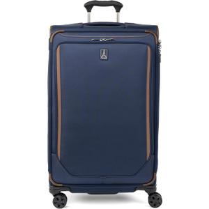 Travelpro Crew Classic Lightweight Softside Expandable Checked Luggage, 8 Wheel Spinner Suitcase, TSA Lock, Men and Women, Checked Large 29-Inch, Patriot Blue